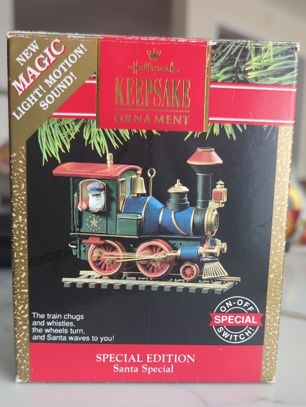 1991 Santa Special Edition Magic Train Keepsake Christmas Tree Ornament